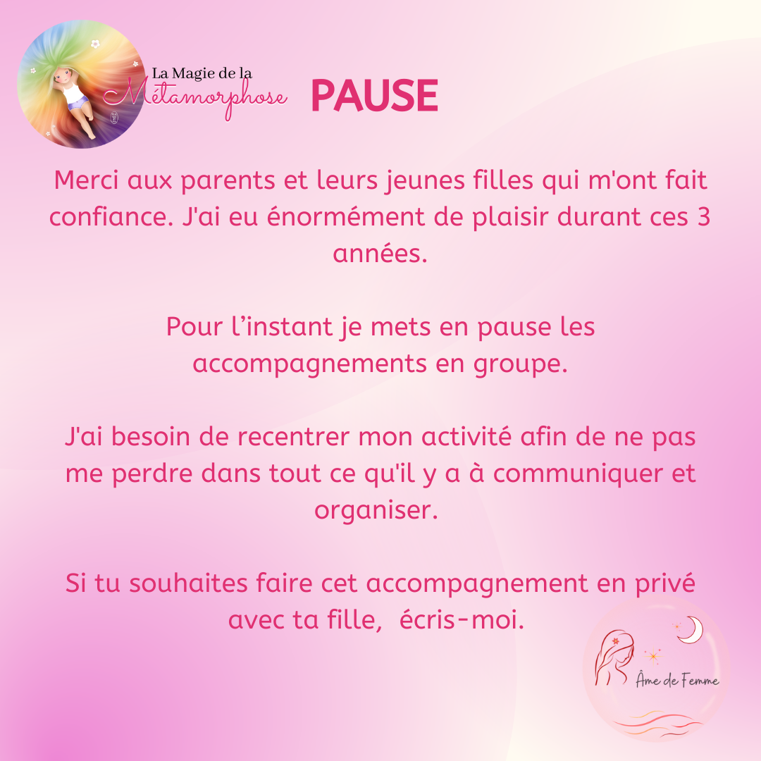 Pause MM puberté jeunes filles